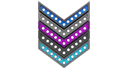 Chevron Arrow Symbol with LED Lights