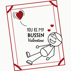 vector illustration of a happy valentines day