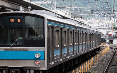 Japanese regional train in Osaka