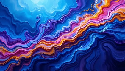 Abstract swirling nebula colors vibrant flowing waves artistic fluid motion dynamic energy art