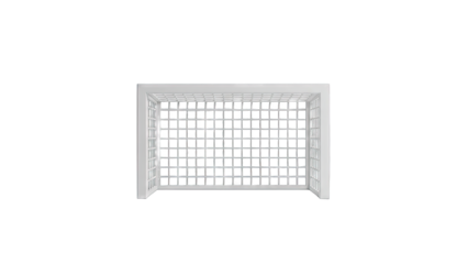 White Soccer Goal Net