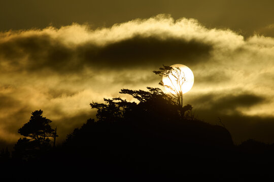 Sun Setting Over Cape Kiwanda