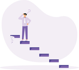 Choose career path and make life decision choice, decide the right or wrong direction, opportunity challenge concept
