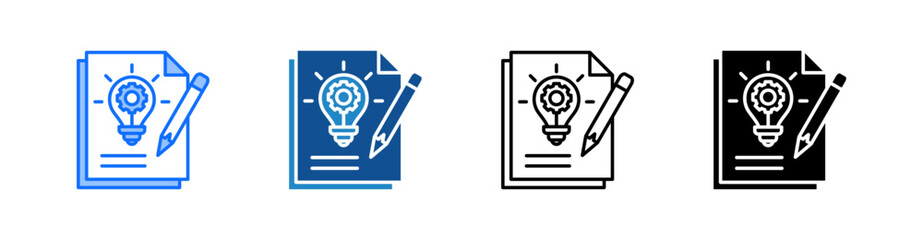 Concept Multiple Style Icon Set 