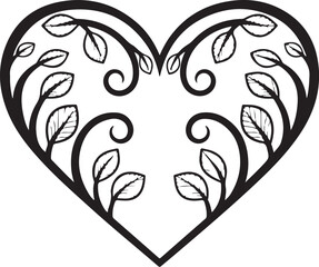 Decorative Heart Silhouette Bundle