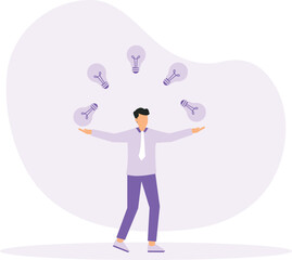 Business idea and got solution to solve business problem or creativity thinking concept
