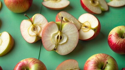 Apple in cross-section: structure of taste &mdash; AI-generated