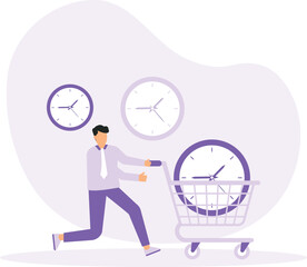 Buying time to delay or gain more time to do something, time is money
