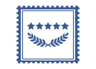 Obraz premium rating postage stamp vector icon on a white background Vector postage stamp on a white background