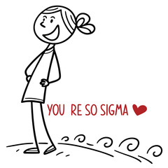 vector illustration of a happy valentines day