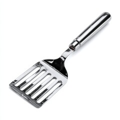 a stainless steel grill turner - isolated product photo