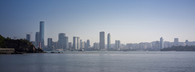 Cityscape of Xiamen, Fujian Province, China © Dong