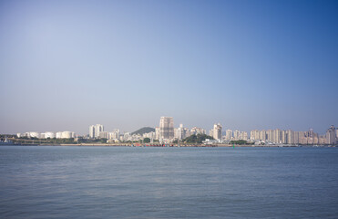 Fototapeta premium Urban Landscape, Haimeng District, Xiamen, Fujian Province, China