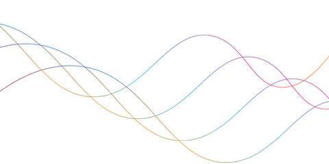 Abstract blue background with flowing lines and wave patterns