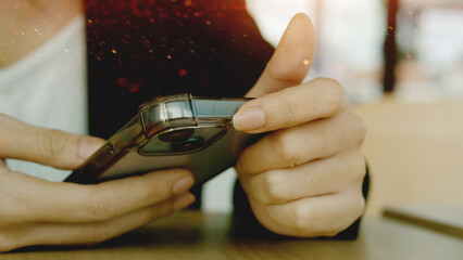 Using smartphones for online communication and social media, online shopping, and conducting financial transactions through modern networks.