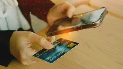 Using credit cards and conducting online financial transactions, ordering goods via credit card, and paying bank interest.