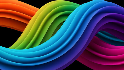 Wave of Color Symphony
Chromatic Currents
Rainbow Ribbon Flow