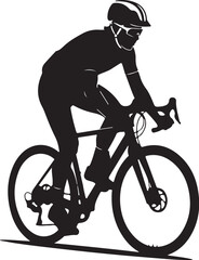 Obraz premium Cycling Sport Silhouette Bundle