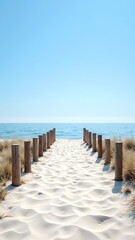 wooden pier on the beach