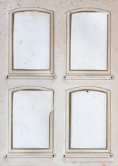 Vintage photo album page on white