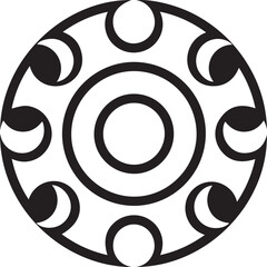 Boho-style sun and moon illustration featuring celestial elements, clean line art, and a minimalist aesthetic.