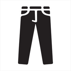 Black Silhouette of a Person Wearing Pants with a Distinctive Cutout