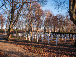 Military cemetery in Petržalka, Bratislava, founded in 1916 during World War I for wounded Austro-Hungarian and allied soldiers.