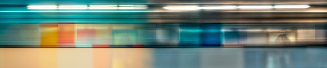 Motion blur of high speed train in subway © Roberto Sorin