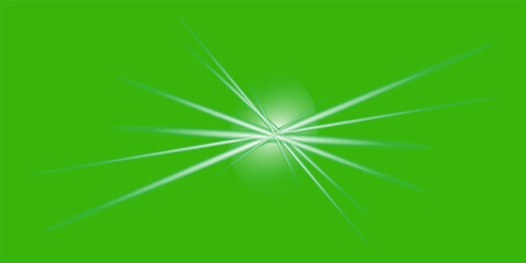 abstract background with stars. Bright green star burst abstract illustration design with glowing light rays.