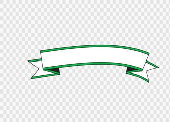green ribbon vector
