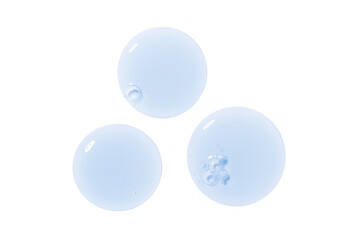 drop of serum gel close-up on a transparent background cosmetic products