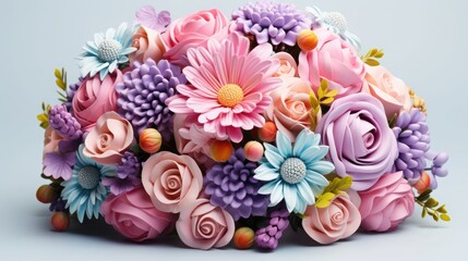 Elegant Floral Arrangement With Roses And Daisies For Celebration