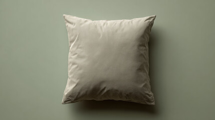 Cozy Neutral Olive Pillow on Muted Background for Relaxed Decor