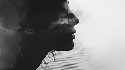 The beautifully crafted words a reflection of the senders emotions and intentions. Black and white art