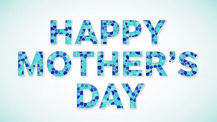Happy Mothers Day Typography Celebration Greeting Card Design