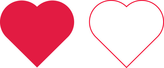 Cute red doodle heart. Hand drawn Valentines day love pink icons. Brush sketch and stroke romantic design, wedding and love symbol. I love icons. Vector set png cute drawing transparent background