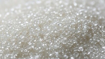 Obraz premium White sugar crystals closeup granular