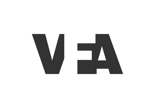 VFA logo design. Initial letter V F A bold font style for tech startups, consulting, corporate branding. Creative company name, headlines typography identity, trendy logotype.