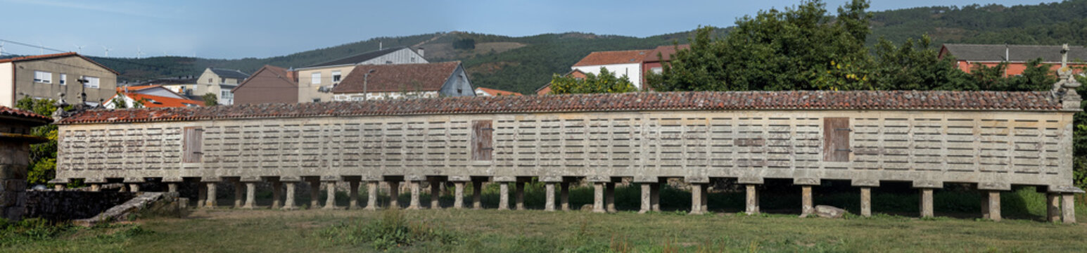 Traditional Galician H rreo in a Rustic Village Setting