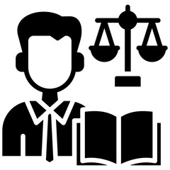 Teacher Ethics glyph icon