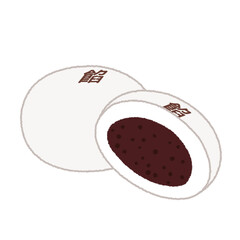 あんまんのイラスト	