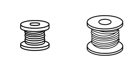 Elegant simplicity: A minimalist line art of a spool cap showcases the beauty in functionality.