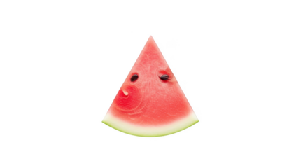 Slice of watermelon with seeds on png isolated transparent background black background fruit food