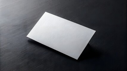 Business cards blank. Mockup on black background. Copy space for text.