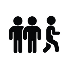 individuality solid icon illustration vector graphic.eps