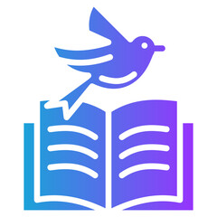 Academic Freedom glyph gradient icon