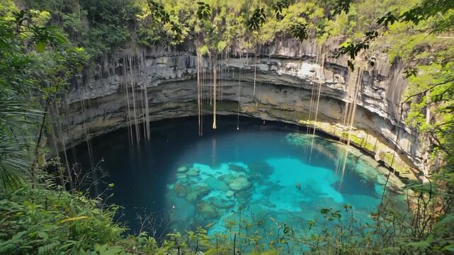Cenote in Mexico.