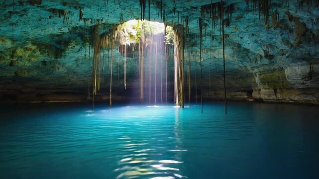 Cenote in Mexico.