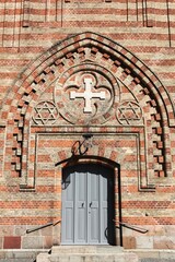 Door of the Hobro church in Denmark