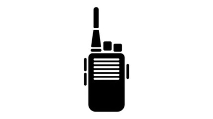 Fototapeta premium Modern handheld two-way radio device for communication